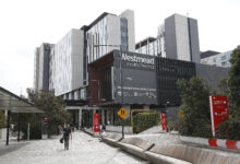 Westmead Adult emergency entry and Innovation centre. Generics of Westmead Hospital, and Westmead Health Precinct.
