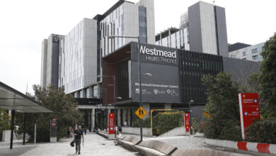 Westmead Adult emergency entry and Innovation centre. Generics of Westmead Hospital, and Westmead Health Precinct.
