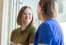 Physician provides consultation and support