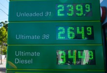 High Fuel Prices at an Australian Petrol Station