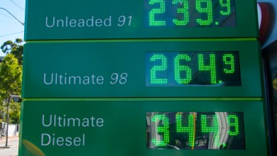 High Fuel Prices at an Australian Petrol Station