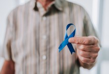 Blue ribbon for prostate cancer awareness and men's health